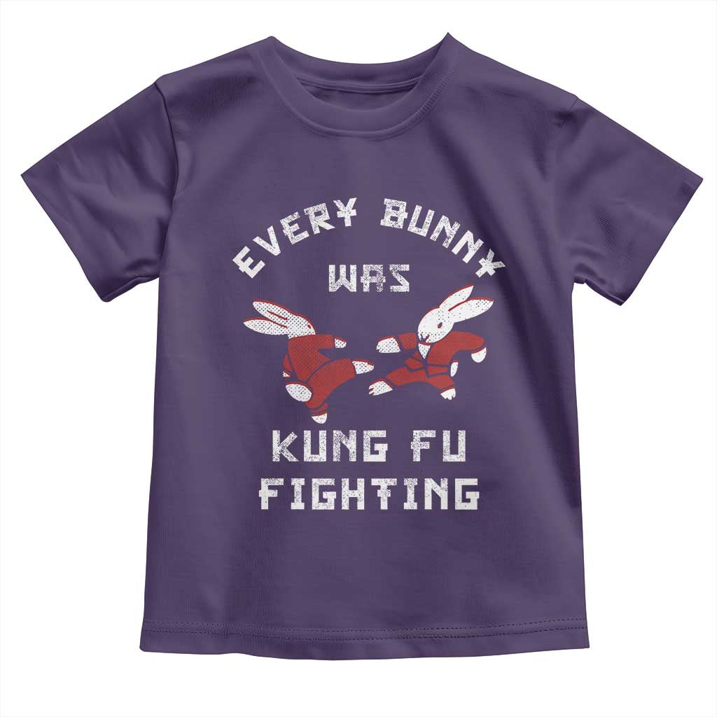 Every Bunny Was Kung Fu Fighting Toddler T Shirt Funny Cool Easter Graphic