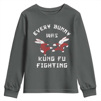 Every Bunny Was Kung Fu Fighting Youth Sweatshirt Funny Cool Easter Graphic