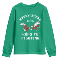 Every Bunny Was Kung Fu Fighting Youth Sweatshirt Funny Cool Easter Graphic