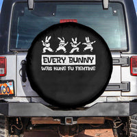 Bunny Kung Fu Fighting Spare Tire Cover Funny Easter Vintage Graphic