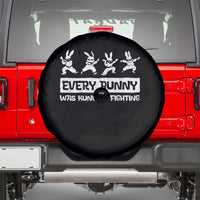 Bunny Kung Fu Fighting Spare Tire Cover Funny Easter Vintage Graphic