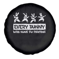 Bunny Kung Fu Fighting Spare Tire Cover Funny Easter Vintage Graphic