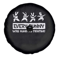 Bunny Kung Fu Fighting Spare Tire Cover Funny Easter Vintage Graphic