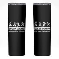 Bunny Kung Fu Fighting Skinny Tumbler Funny Easter Vintage Graphic