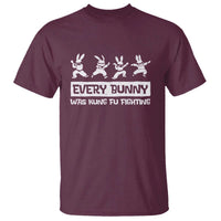 Bunny Kung Fu Fighting T Shirt Funny Easter Vintage Graphic