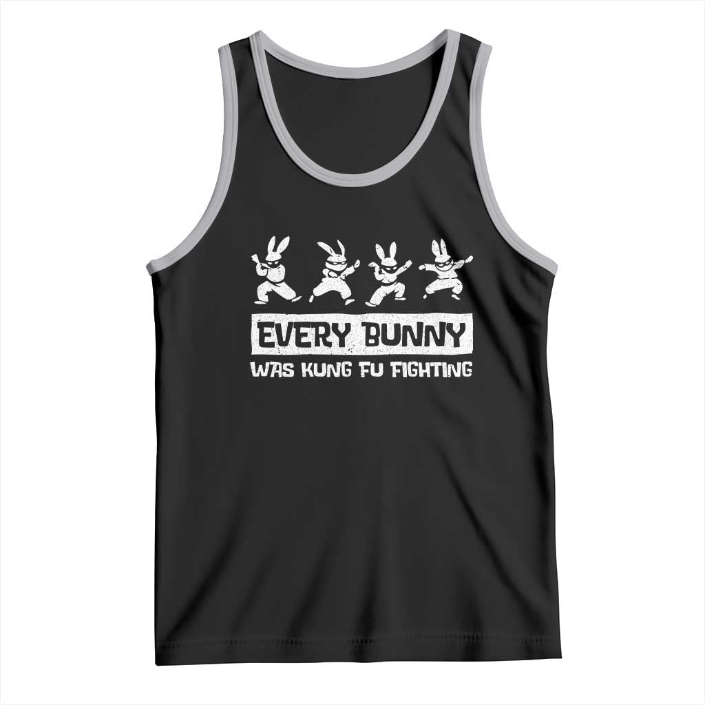 Bunny Kung Fu Fighting Tank Top Funny Easter Vintage Graphic