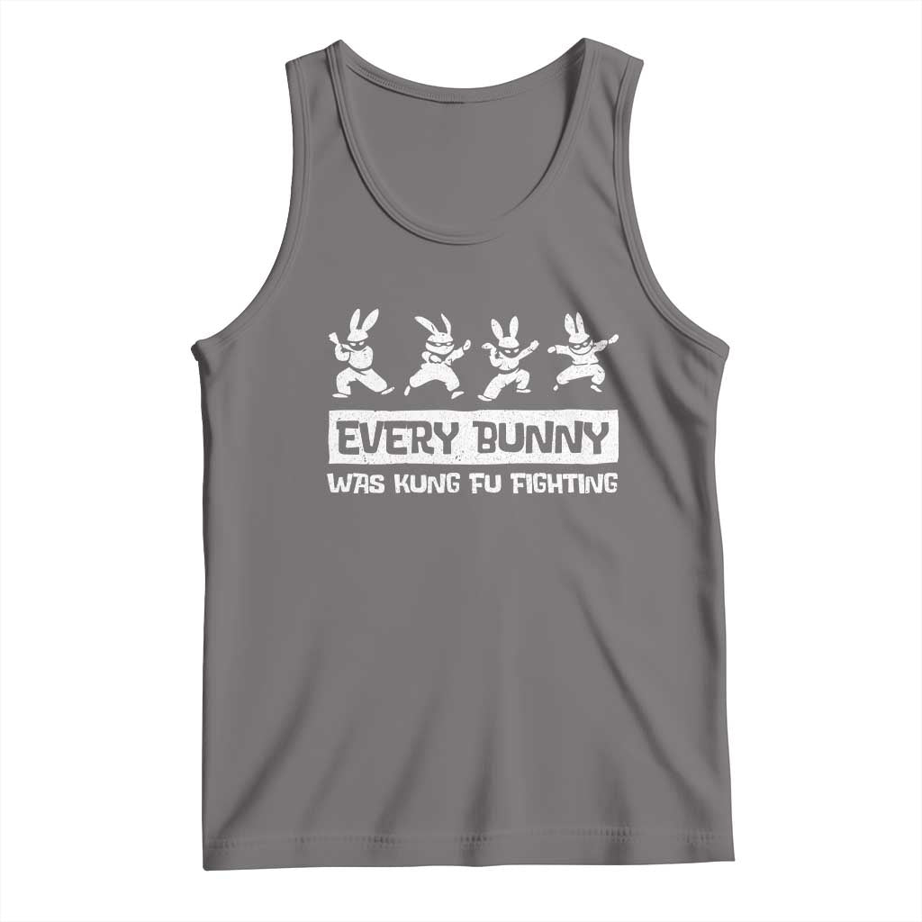 Bunny Kung Fu Fighting Tank Top Funny Easter Vintage Graphic