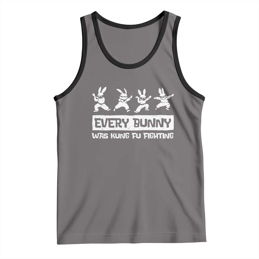 Bunny Kung Fu Fighting Tank Top Funny Easter Vintage Graphic