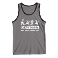 Bunny Kung Fu Fighting Tank Top Funny Easter Vintage Graphic