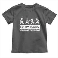 Bunny Kung Fu Fighting Toddler T Shirt Funny Easter Vintage Graphic