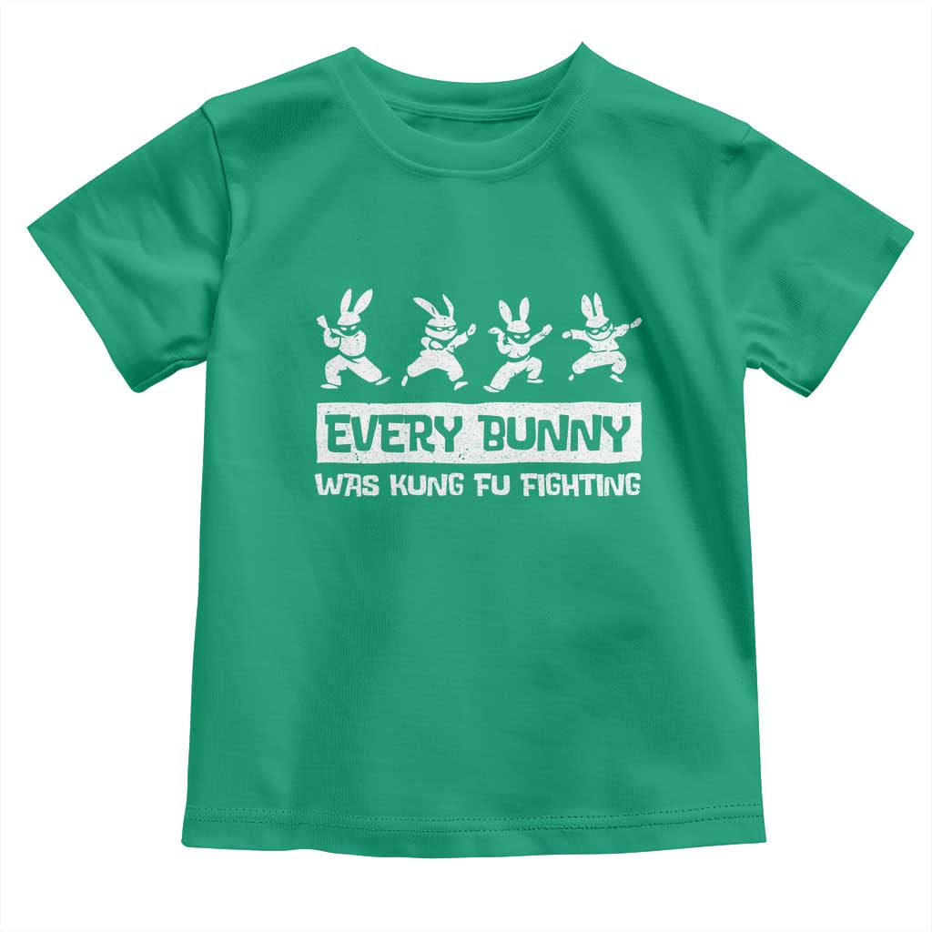 Bunny Kung Fu Fighting Toddler T Shirt Funny Easter Vintage Graphic