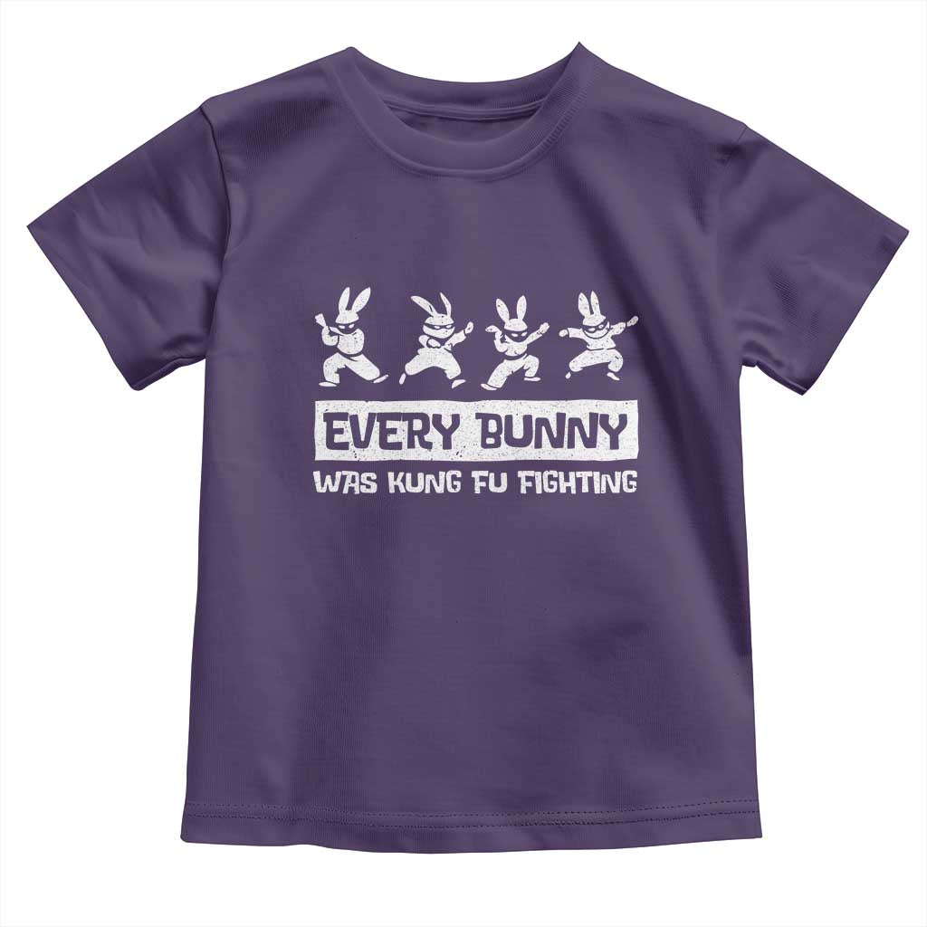 Bunny Kung Fu Fighting Toddler T Shirt Funny Easter Vintage Graphic