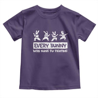 Bunny Kung Fu Fighting Toddler T Shirt Funny Easter Vintage Graphic