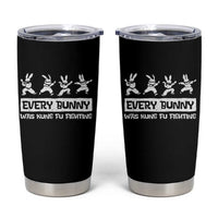 Bunny Kung Fu Fighting Tumbler Cup Funny Easter Vintage Graphic