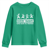 Bunny Kung Fu Fighting Youth Sweatshirt Funny Easter Vintage Graphic