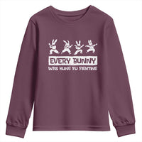 Bunny Kung Fu Fighting Youth Sweatshirt Funny Easter Vintage Graphic