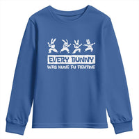 Bunny Kung Fu Fighting Youth Sweatshirt Funny Easter Vintage Graphic
