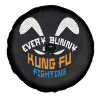 Every Bunny Was Kung Fu Fighting Spare Tire Cover Funny Easter Vintage Rabbit Face