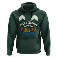Every Bunny Was Kung Fu Fighting Hoodie Funny Easter Vintage Rabbit Face