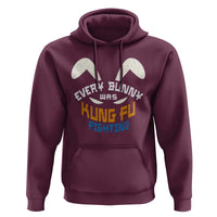 Every Bunny Was Kung Fu Fighting Hoodie Funny Easter Vintage Rabbit Face