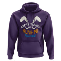 Every Bunny Was Kung Fu Fighting Hoodie Funny Easter Vintage Rabbit Face