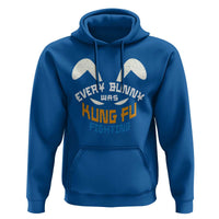 Every Bunny Was Kung Fu Fighting Hoodie Funny Easter Vintage Rabbit Face