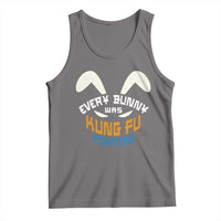 Every Bunny Was Kung Fu Fighting Tank Top Funny Easter Vintage Rabbit Face