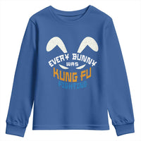 Every Bunny Was Kung Fu Fighting Youth Sweatshirt Funny Easter Vintage Rabbit Face