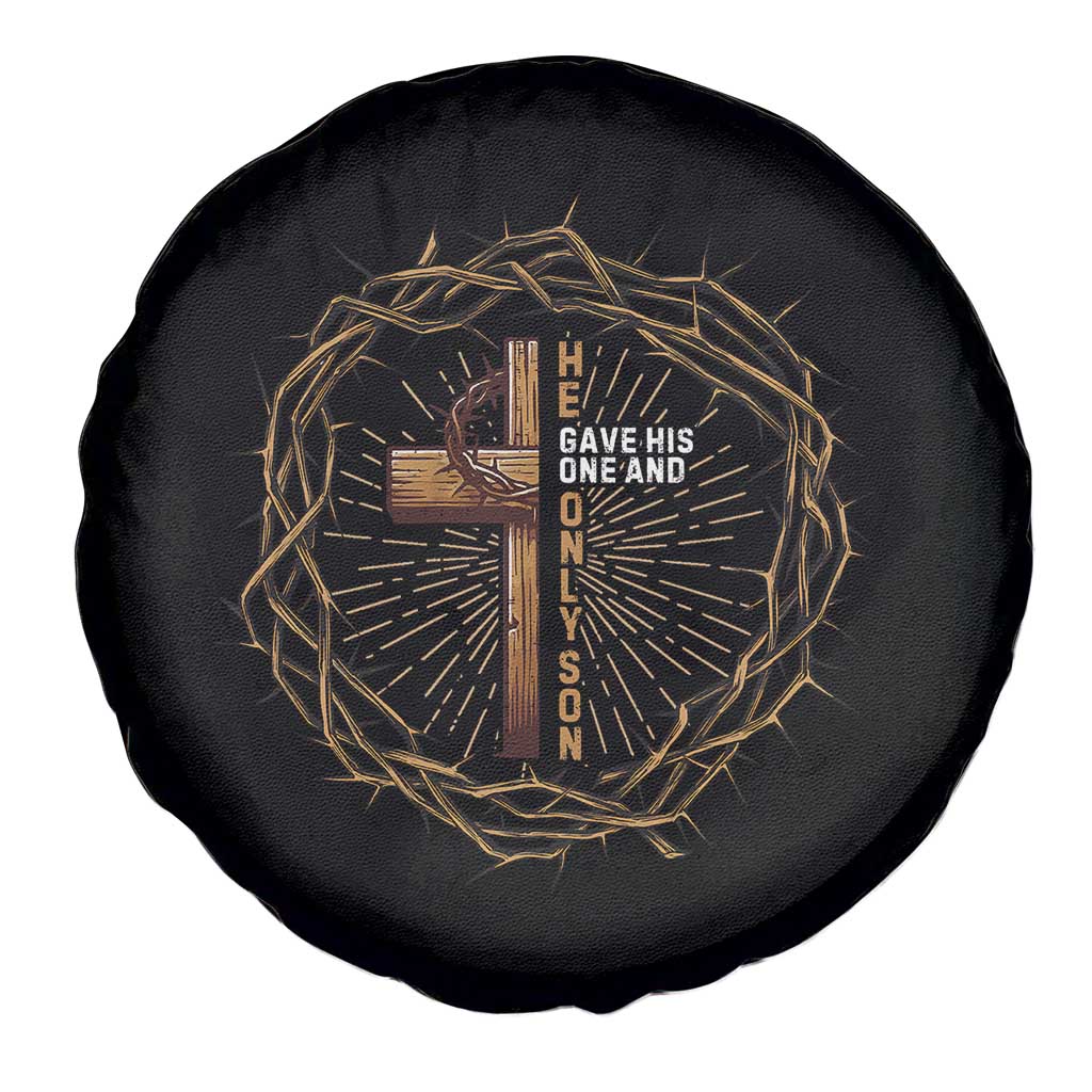 Christian Cross Spare Tire Cover Bible John 3:16 Jesus He Gave His Only Son Jesus Christian - Wonder Print Shop