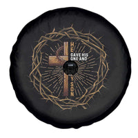 Christian Cross Spare Tire Cover Bible John 3:16 Jesus He Gave His Only Son Jesus Christian - Wonder Print Shop