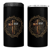 Christian Cross 4 in 1 Can Cooler Tumbler Bible John 3:16 Jesus He Gave His Only Son Jesus Christian - Wonder Print Shop