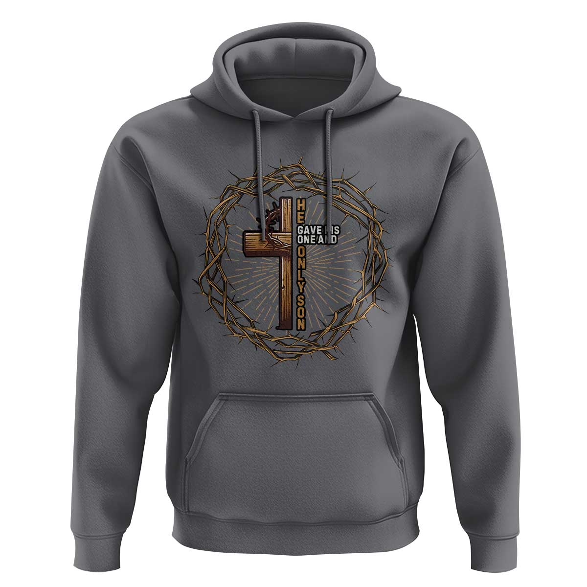 Christian Cross Hoodie Bible John 3:16 Jesus He Gave His Only Son Jesus Christian - Wonder Print Shop
