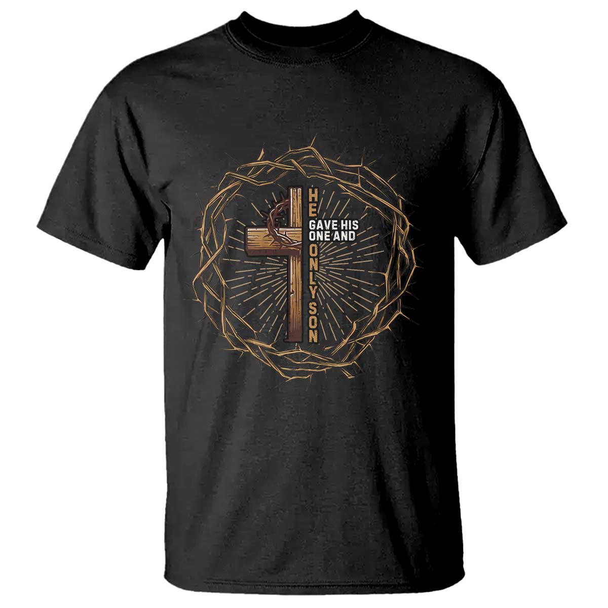 Christian Cross T Shirt Bible John 3:16 Jesus He Gave His Only Son Jesus Christian - Wonder Print Shop