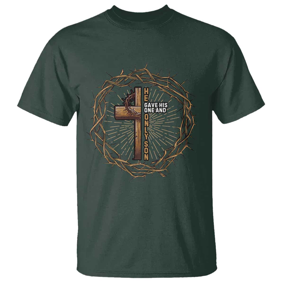 Christian Cross T Shirt Bible John 3:16 Jesus He Gave His Only Son Jesus Christian - Wonder Print Shop