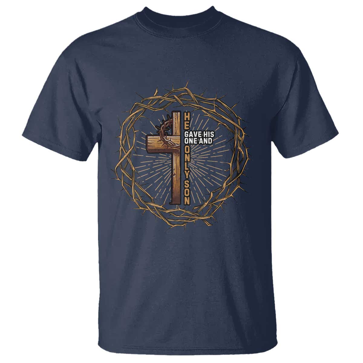 Christian Cross T Shirt Bible John 3:16 Jesus He Gave His Only Son Jesus Christian - Wonder Print Shop