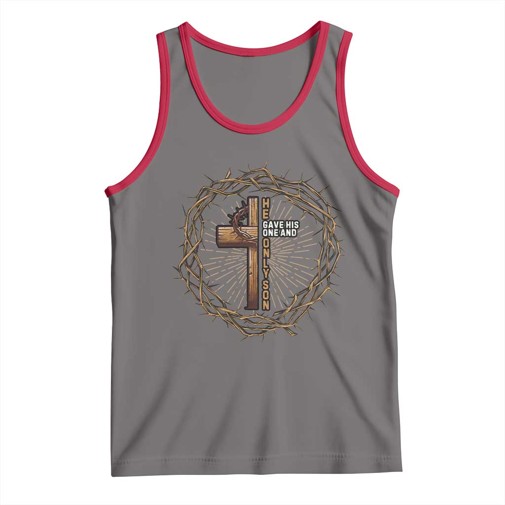 Christian Cross Tank Top Bible John 3:16 Jesus He Gave His Only Son Jesus Christian - Wonder Print Shop