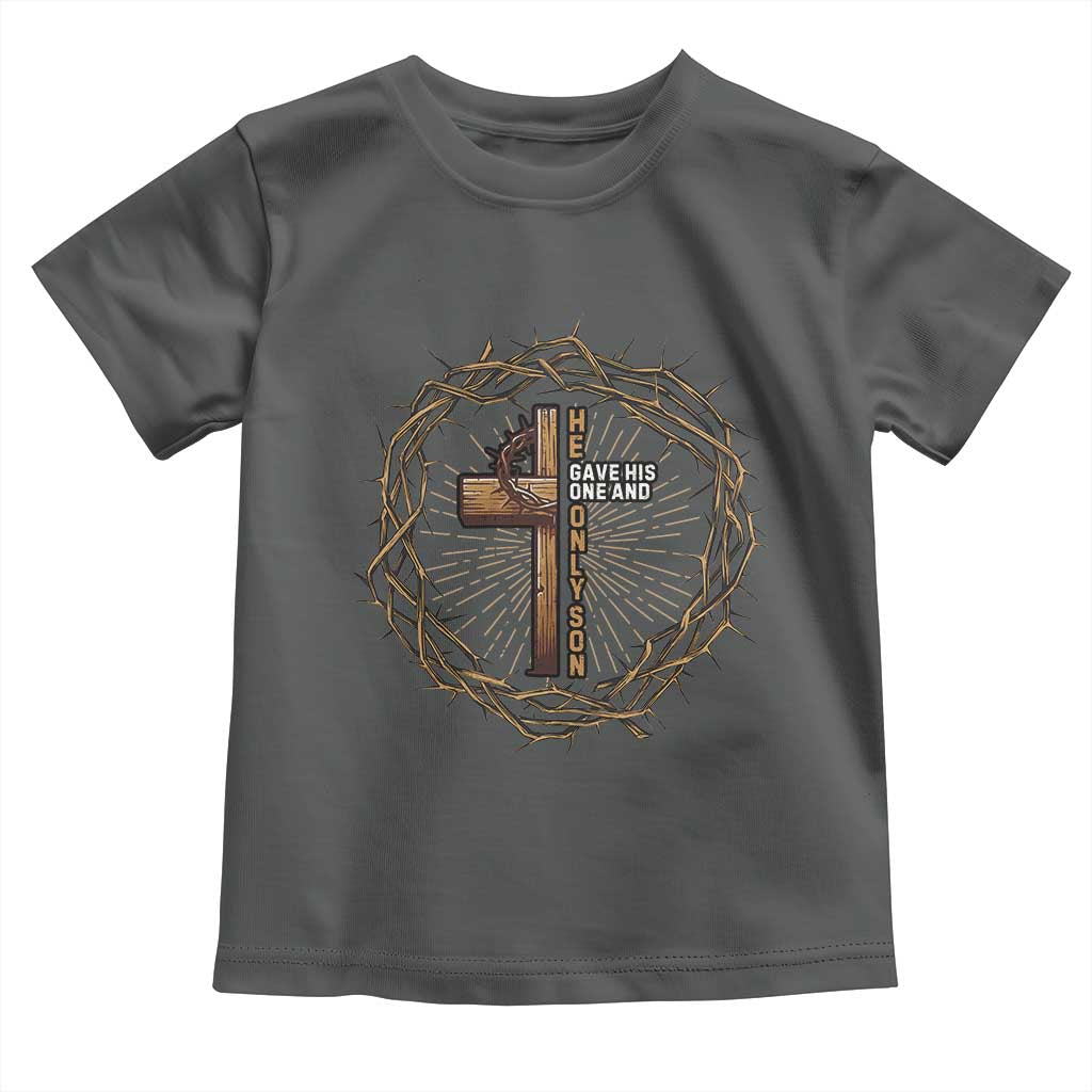 Christian Cross Toddler T Shirt Bible John 3:16 Jesus He Gave His Only Son Jesus Christian - Wonder Print Shop