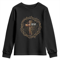Christian Cross Youth Sweatshirt Bible John 3:16 Jesus He Gave His Only Son Jesus Christian - Wonder Print Shop