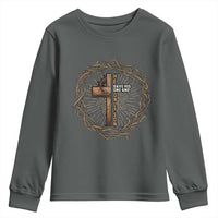 Christian Cross Youth Sweatshirt Bible John 3:16 Jesus He Gave His Only Son Jesus Christian - Wonder Print Shop
