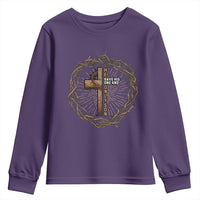 Christian Cross Youth Sweatshirt Bible John 3:16 Jesus He Gave His Only Son Jesus Christian - Wonder Print Shop