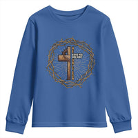 Christian Cross Youth Sweatshirt Bible John 3:16 Jesus He Gave His Only Son Jesus Christian - Wonder Print Shop