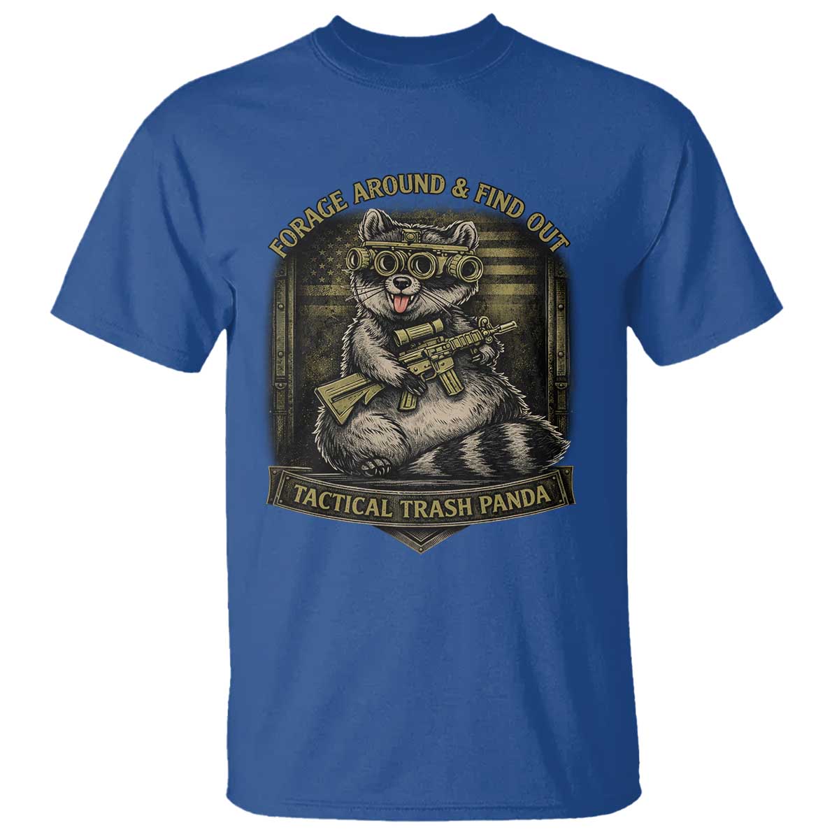 Tactical Trash Panda T Shirt Funny Raccoon Military Graphic Patriotic Veteran