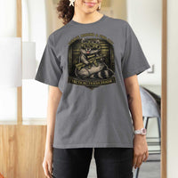 Tactical Trash Panda T Shirt For Women Funny Raccoon Military Graphic Patriotic Veteran
