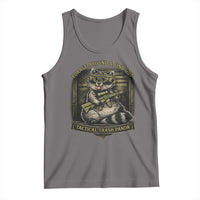 Tactical Trash Panda Tank Top Funny Raccoon Military Graphic Patriotic Veteran