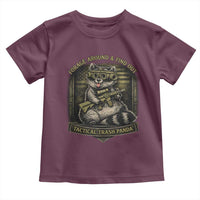Tactical Trash Panda Toddler T Shirt Funny Raccoon Military Graphic Patriotic Veteran