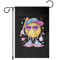 Funny Softball Drip Garden Flag Ice Cream Sprinkles Softball Girls Kid