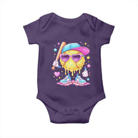 Funny Softball Drip Baby Onesie Ice Cream Sprinkles Softball Girls Kid