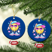 Funny Softball Drip Ceramic Ornament Ice Cream Sprinkles Softball Girls Kid