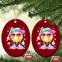 Funny Softball Drip Ceramic Ornament Ice Cream Sprinkles Softball Girls Kid