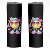 Funny Softball Drip Skinny Tumbler Ice Cream Sprinkles Softball Girls Kid